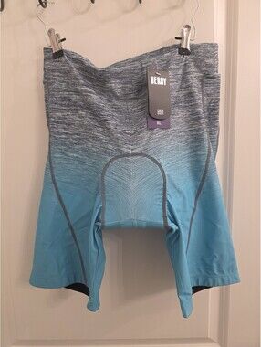 Beroy Women Cycling Shorts with 3D Gel Padded padding in size XL Blue